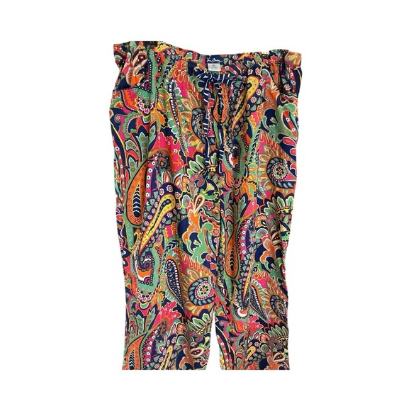 Vera Bradley XL Paisley Pajama Pants Lounge Drawstring Colorful Cotton Comfy - Picture 12 of 16